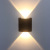Wall Lamp LED Outdoor Arc Exterior Wall Corridor Aisle Bedside Moisture-Proof Simple Door Square up and down Luminous Lamps