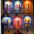 Children's DIY Portable Luminous Lantern Mid-Autumn Festival GD Creative Projection Cartoon Pp Film Electric Music