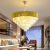 Post-Modern Light Luxury Crystal Chandelier Simple Atmosphere Lamp in the Living Room Nordic Fashion Restaurant Bedroom Hotel Engineering Lamps