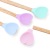 Solid Color Heart-Shaped Silicone Stirring Spoon Wooden Handle Silicone Spatula Insulation Spoon Wooden Handle Love Silicone Spoon