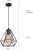 Cross-Border Nordic Retro Iron Art Creative Chandelier T Bar Counter Simple Personality Restaurant Aisle Diamond Chandelier