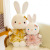 Tiktok Same Style Gree Rabbit Doll Cute Gauze Skirt Rabbit Plush Toy Large White Rabbit Pillow Female Birthday Present