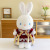 Cute Snow Velvet Rabbit Doll Plush Toy Girls' Bed Sleeping Companion Doll Adorable Home Decoration Factory Wholesale