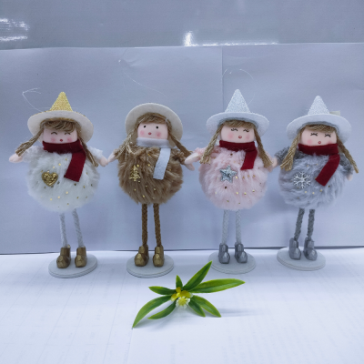 Factory Direct Sales, Christmas Angel Series, Standing Angel, Cute Doll, Holiday Decoration Elf