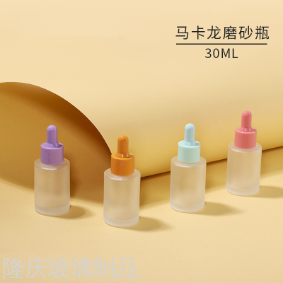 Spot Frosted Transparent Liquid Drop Applicator Bottle Aromatherapy Bottles 30ml Essential Oil Bottle