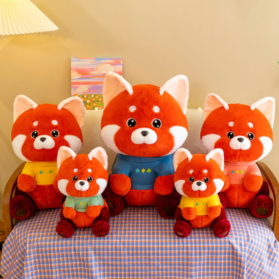 New Hoodie Meimei Bear Doll Panda Plush Toy Children Doll Brown Bear Pillow Shopping Mall Gift Wholesale