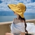 Vinyl Hat Women's Summer Sun-Proof Bucket Hat Fashion Face Cover Wide Brim UV Protection Air Top Hat