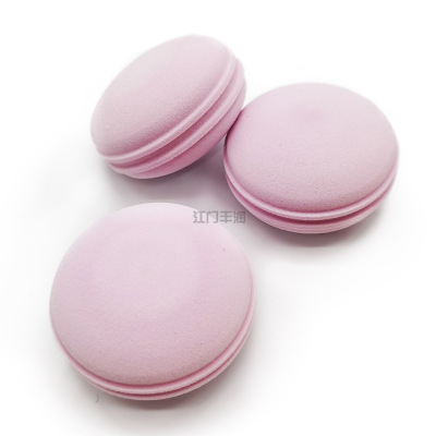 Factory Customized Macaron Powder Puff round Three-Dimensional Hydrophilic Non-Latex Wet and Dry Use Gourd Beauty Blender Makeup Powder Puff