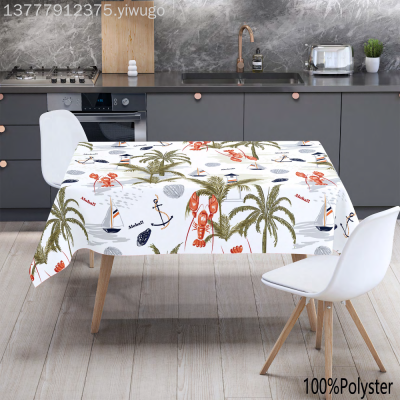 Water-Repellent Cloth Table Cloth Waterproof Oilproof Cloth Table Runner Cross-Border Tablecloth for Party Holiday