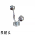 round Tube Towel Rod Base round Tube Support Stainless Steel Bathroom Hanging Rod Flange Head Storage Double Rod Double Layer Bath Towel Support