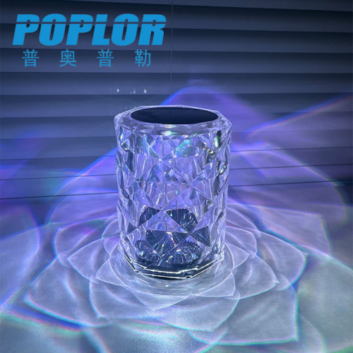 led mini rose table lamp usb rechargeable bedside lamp three-color/rgb dimming dining room bedroom atmosphere table lamp