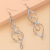 Korean Style Fashionable Design Elegant Simple Mobius Strip Earrings