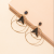 Korean Style Fashion Minimalist Design Simple Ferrule Fashion Thorn Pendant round Surface Ear Studs