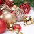 Amazon Christmas Decorations 100/PC Golden Red Christmas Christmas Ball Gift Bag Christmas Tree Pendant