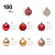 Amazon Christmas Decorations 100/PC Golden Red Christmas Christmas Ball Gift Bag Christmas Tree Pendant