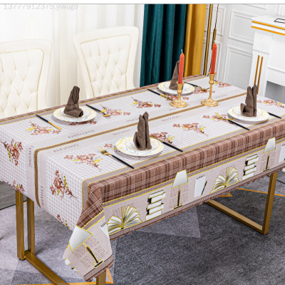 PVC Gold-Dot Table Cloth Waterproof Oil-Proof Disposable PVC Table Runner Cross-Border Table Cloth for Party Holiday