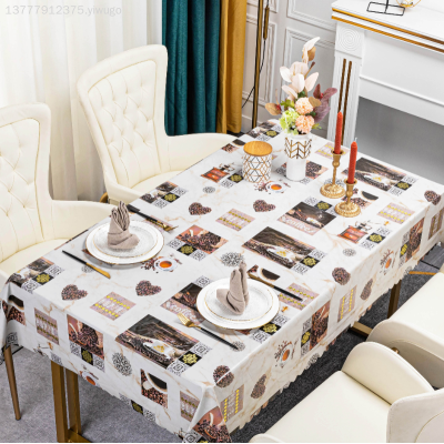 PVC Gold-Dot Table Cloth Waterproof Oil-Proof Disposable PVC Table Runner Cross-Border Table Cloth for Party Holiday