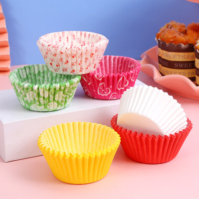 Baking Oil-Proof Cake Cup Snow Mei Niang Paper Cups Disposable round High Temperature Resistant Oven Special Small Paper Cups Muffin Cup