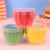Solid Color Printing Cake Cup Disposable round Baking Paper Cups 12cm High Temperature Resistant Color Oil-Proof Muffin Cup Paper Pad