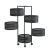 Round Rotating Storage Rack Movable Snack Rack Kitchen Floor-Standing Fruit And Vegetable Moisture-Proof Storage Basket