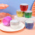 Round Composite Aluminum Foil Paper Cake Paper Cups Oil-Proof Disposable Thickened Paper Cups Heatproof Baking Solid Color Muffin Cup