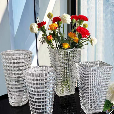 Bacala round Vase Crystal Glass Vase Decoration Home Living Room Decoration