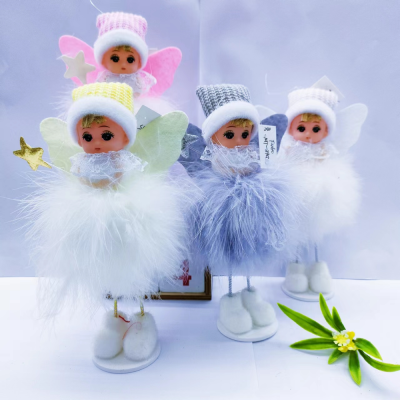 Factory Direct Sales Christmas Angel Doll, Christmas Elf, Christmas Tree Pendant, Scene Arrangement Angel