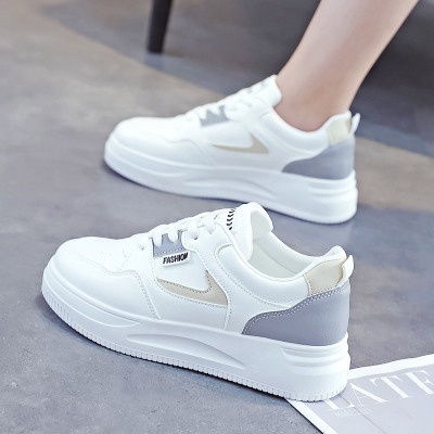 2022 Spring New White Shoes Women's Korean-Style Students Casual White Shoes Women's Low-Top Platform Sneakers Fashionable QR-663
