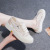 White Shoes for Women 2022 New Summer Women's Shoes All-Matching Internet Hot Thick Bottom Casual Breathable Mesh Platform Sneakers 9902
