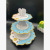 Cross-Border Cake Stand Dessert Display Stand Disposable Three-Layer Dessert Tray Rack Paper round Table Wholesale