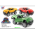 Amazon Hot Selling Dinosaur Pull Back Car with Map Simulation Inertia Car Set Children's Toy Car Wholesale