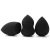 Elastic 3 Pack Cosmetic Egg Smear-Proof Makeup Super Soft Gourd Makeup Sponge Wet & Dry Dual Purpose Puff Cushion Beauty Blender