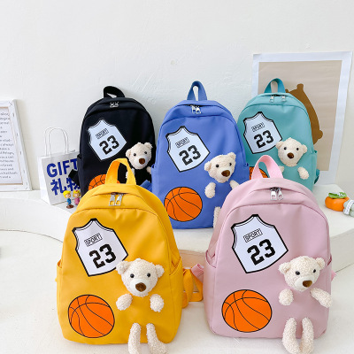 2022 New Primary School Student Schoolbag Cartoon Cute Schoolbag for Children Large Capacity Burden Reduction Spine Protection Breathable and Wearable Schoolbag