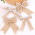Cross-Border Hot Sale Dovetail Lace Linen Bowknot Christmas Decoration DIY Clothing Shoes and Hat Decoration Accessories