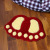 Small Feet Footprints Foot Plate Plush Thickened Entrance Bathroom Household Small Carpet Floor Mat Door Mat