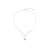 Korean New Fashion Special Interest Light Luxury Heart-Shaped Zircon Necklace Female Ins Style Temperament Wild Titanium Steel Short Pearl Necklace