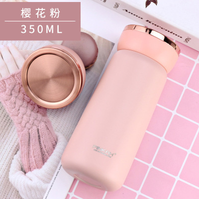 Pinkah 316 Food Grade Stainless Steel Vacuum Cup Female Ins Student Portable Cup Simple Cute Coffee Cup with Strainer