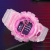 INS Internet Hot Unicorn Electronic Sports Watch Waterproof Matcha Green Men and Women Transparent Student Led Watch