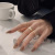 INS Internet Celebrity Same Design Twist Sequins Three-Piece Ring Set 2021 New Fashion Temperament Index Finger Ring