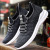 Sports Shoes 2022 Cross-Border New Arrival Men's Shoes Trendy Foreign Trade Flying Woven Lace up Running Shoes Breathable Korean Style Trendy Shoes