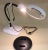 Dt120c Bench Magnifiers 3 LED Lights Warm Shade USB Rechargeable 2 Times 6 Times