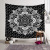 Cross-Border Amazon New Super Soft and Short Plush Tapestry Factory Wholesale Mandala Abstract Hanging Cloth Home