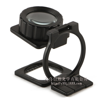 With Light Bench Magnifiers Metal Frame with Scale 12 Times Fabric Cloth Mirror Folding Optical Magnifying Glass Wholesale