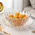 Light Luxury Crystal Glass Fruit Plate Household Living Room Coffee Table Fruit Basket Creative Simple Candy Dry Snack Dish Ornaments