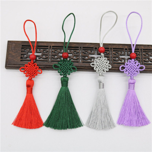 Hand-Woven Chinese Knot Chinese Characteristics Small Chinese Knot U Disk Sachet Bookmark Chinese Knot Tassel Wholesale