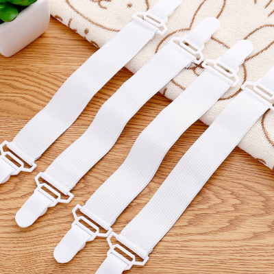 Practical Non-Slip Bed Sheet Buckle 4 Elastic Band Holder Clip Sheets Fixing Clip Buckle Device