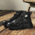 Men's Fall Dad Shoes High-Top Dr. Martens Boots Breathable Korean Style All-Match Sneakers Trendy Platform Height Increasing Shoes