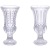 New Retro French Baroque Desktop Relief Light Luxury Transparent Crystal Glass Vase High Leg Flower Arrangement Vase Flower