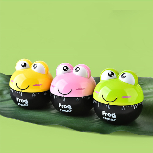 rb510 cartoon frog timer creative timer kitchen alarm time clock cooking baking timer