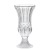 New Retro French Baroque Desktop Relief Light Luxury Transparent Crystal Glass Vase High Leg Flower Arrangement Vase Flower
